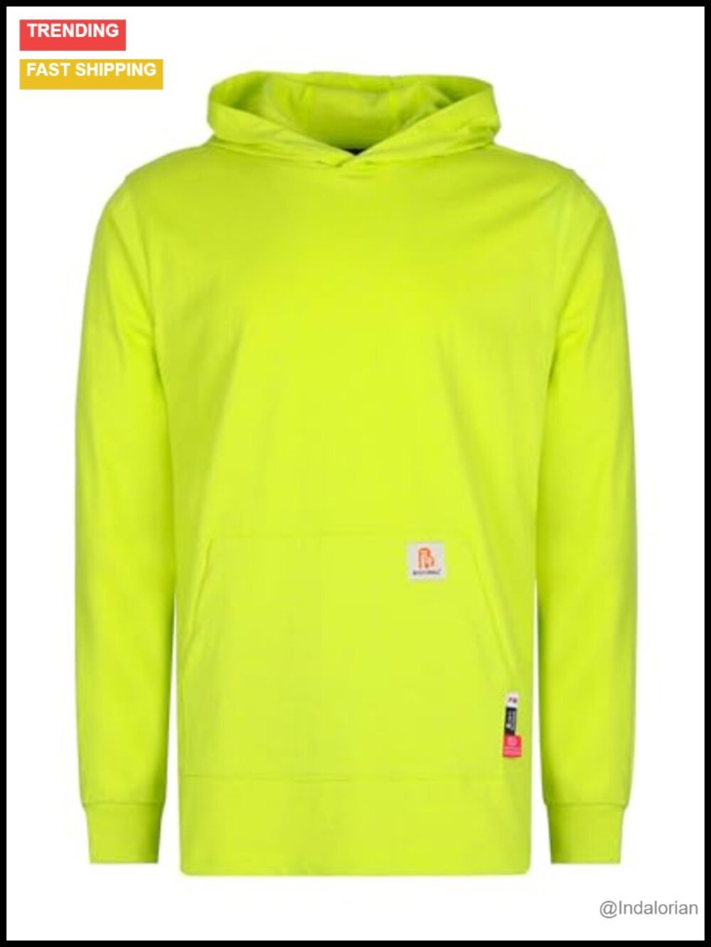 FR Hooded T-Shirt Flame Resistant Cotton Utility Pocket Work Top CAT2